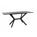 Стол ВВР Миллер камень темный/черный №7, ЛДСП 120-160/80